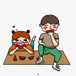 吃瓜群众的卡通图片,趣味解读社会热点现象